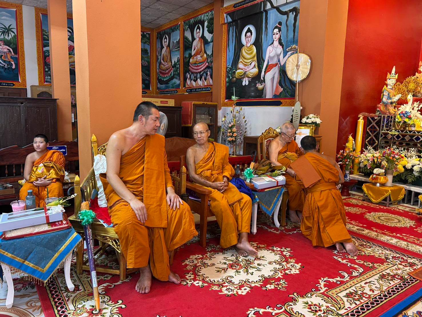 นายกเทศมนตรีตำบลเวียงพร้าว ร่วมพิธีวางศิลาฤกษ์อุโบสถทรงไต ณ วัดป่าตุ้มดอน