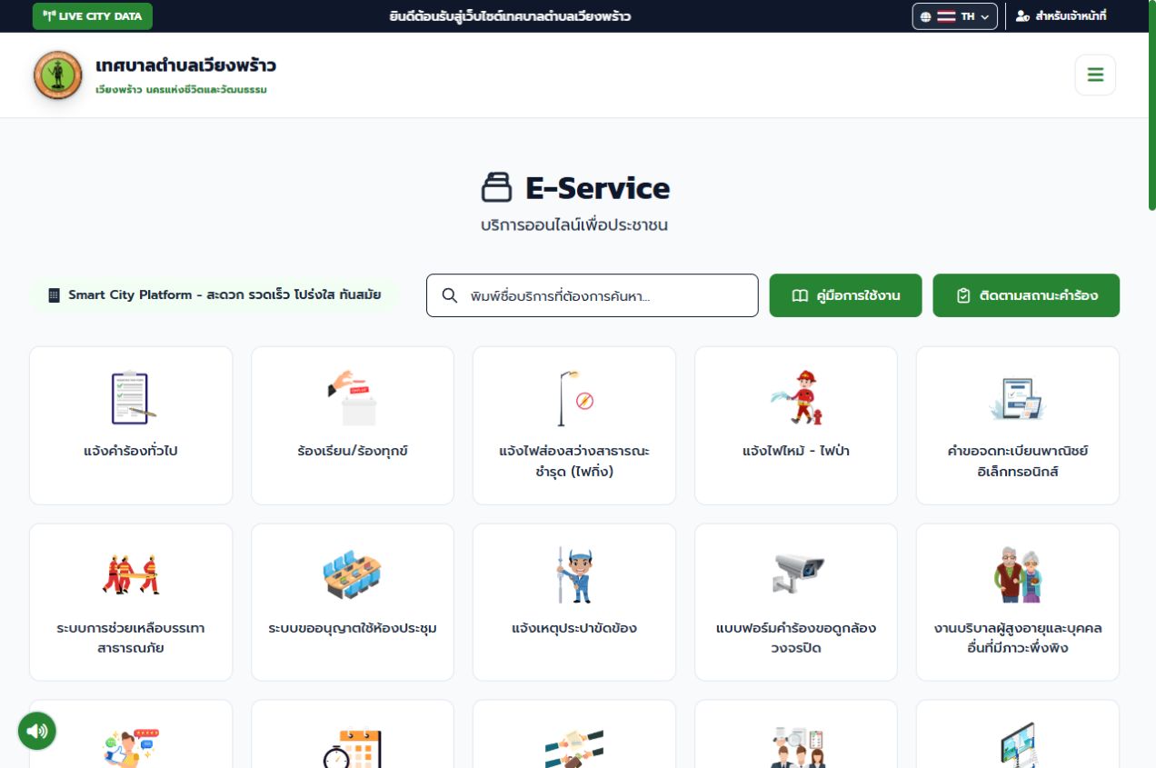 รายการแบบฟอร์ม E-Service
